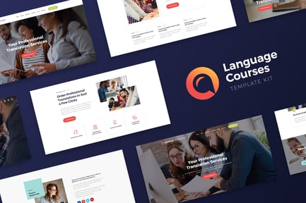Preview: Translang - Language Courses & Translation Services Elementor Template Kit