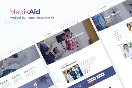 Preview: MedikAid | Medical Healthcare Elementor Template Kit