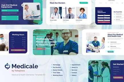 Preview: Medicale | Pharmacy & Medical Elementor Template Kit