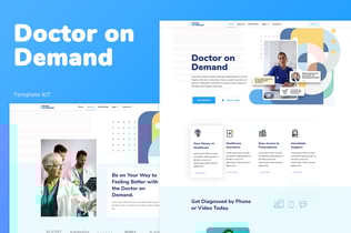 Preview: Doctor on Demand – Online Consultations Elementor Template Kit