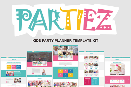 Preview: Partiez - Kids Party Planner Elementor Template Kit