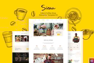 Siena - Cafe and Coffee Shop Template Kit