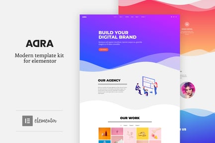 Preview: Adra - Modern & Creative Elementor Template Kit