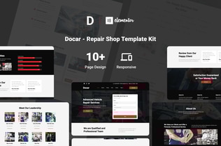 Preview: Docar - Repair Shop Elementor Template Kit