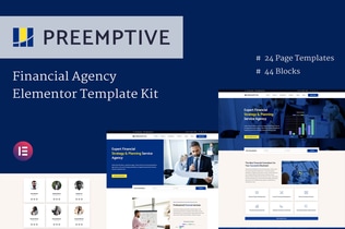 Preview: Preemptive - Business & Finance Elementor Template Kit