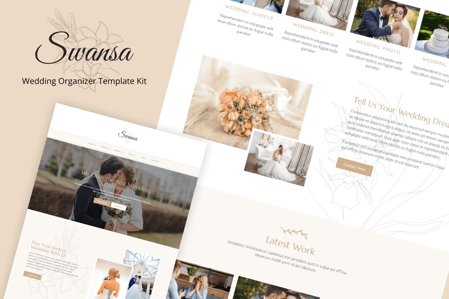 Cover for Swansa - Wedding Elementor Template Kit