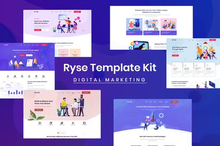 Preview: Ryse - SEO & Digital Marketing Elementor Template Kit