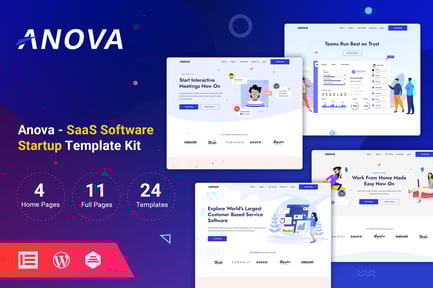 Vorschau: Anova - SaaS & Startup Elementor Template Kit