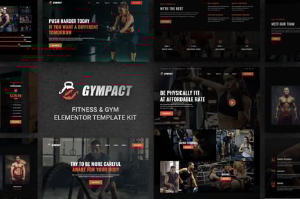 Preview: Gympact - Fitness & Gym Elementor Template Kit