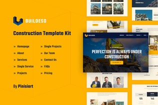 Preview: Buildeso - Construction & Building Elementor Template Kit