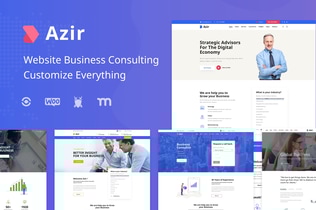 Preview: Azir | Finance Consulting Elementor Template Kit