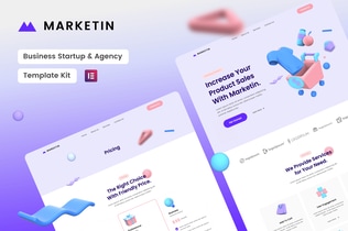 Preview: Marketin - Business Startup & Agency Elementor Template Kit