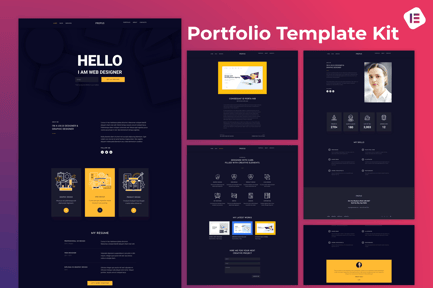 Preview: Propus — Web Designer Portfolio Elementor Template Kit