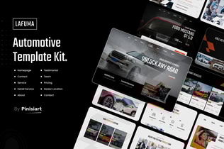 Preview: Lafuma - Car Rental & Auto Dealer Elementor Template Kit