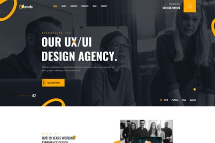 Preview: Hamela – Digital Agency Services Elementor Template Kit