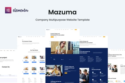 Visualização: Mazuma - Kit de modelos Business Elementor