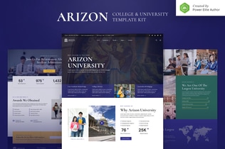 Preview: Arizon – College & University Elementor Template Kit