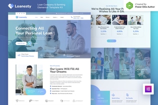 Preview: Loanesty – Loan Company & Banking Elementor Template Kit