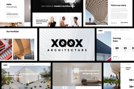Preview: XOOX - Architecture Agency Elementor Template Kit