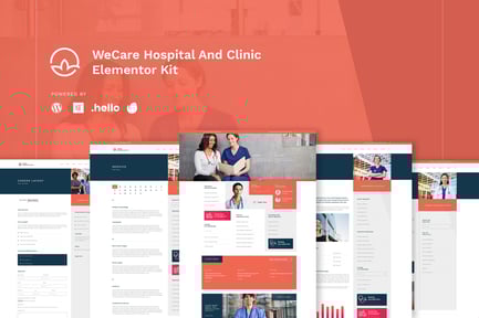 Preview: WeCare - Hospital & Clinic Elementor Template Kit