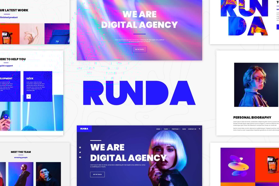 Cover for Runda - Creative Agency Elementor Template Kit