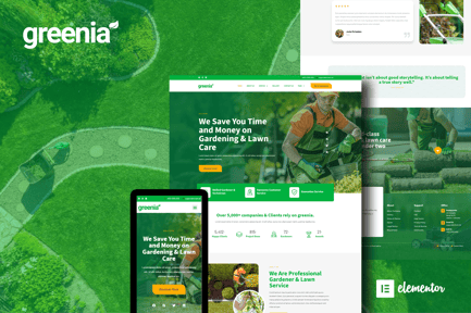 Preview: Greenia - Landscape & Gardening Elementor Template Kit
