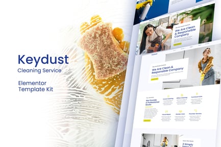 Preview: Keydust - Cleaning Service Elementor Template Kit