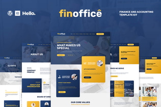 Preview: FinOffice - Finance & Accounting Elementor Template Kit