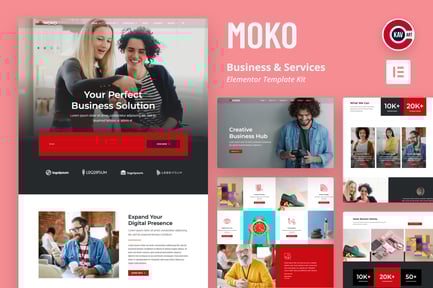 Preview: Moko - Business & Services Elementor Template Kit