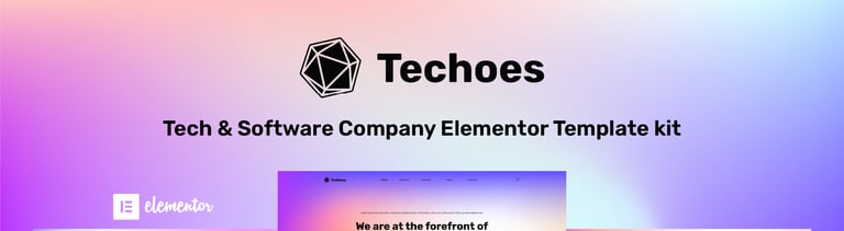 Techoes - Tech & Software Company Elementor Template kit