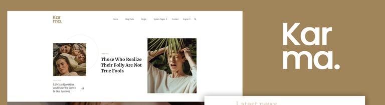 Karma - Blog & Magazine Elementor Template Kit