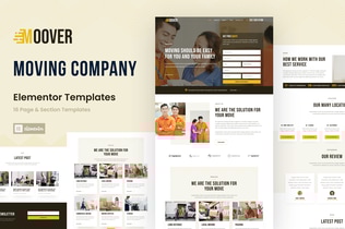 Preview: Moover - Moving Company Website Elementor Template Kit