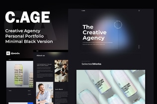 Preview: C.AGE - Creative Agency Personal Portfolio Elementor Template Kit