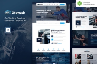 Preview: Otowash – Car Washing & Cleaning Services Elementor Template Kit