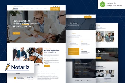 Preview: Notariz – Notary Public & Legal Services Elementor Template Kit
