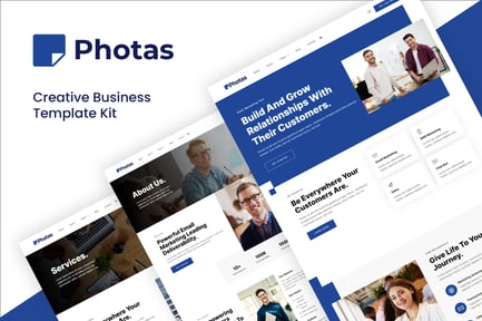 Preview: Photas - Email Marketing Company Elementor Template Kit