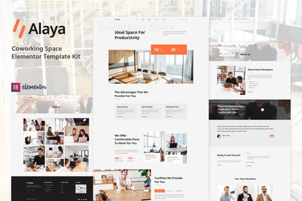 Preview: Alaya - Coworking Space Elementor Template Kit