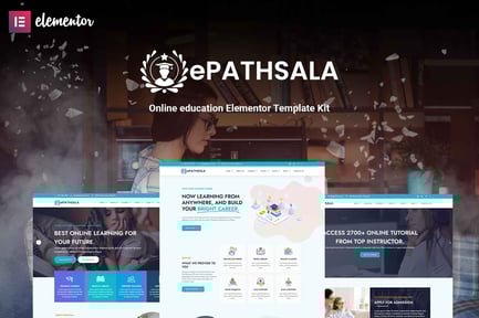 Preview: ePathsala - Online Education Elementor Pro Template Kit