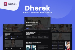 Preview: Dherek - Business Consultant Website Template