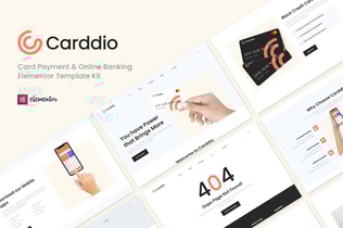 Preview: Carddio - Card Payment & Online Banking Elementor Template Kit