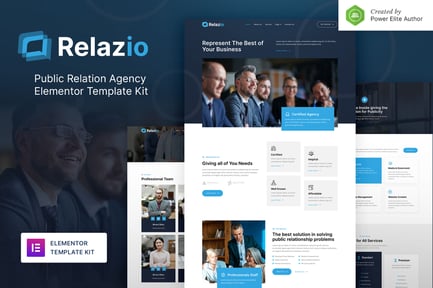 Preview: Relazio – Public Relation Agency Elementor Template Kit