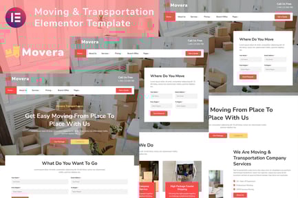 Preview: Movera - Moving Company Elementor Template Kit