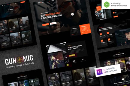 Preview: Gunomic – Shooting Range & Gun Club Elementor Template Kit