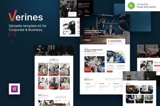 Preview: Verines – Professional Corporate & Business Elementor Template Kit