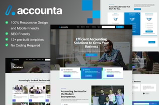 Preview: Accounta - Accounting Firm Elementor Template Kit