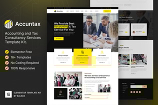 Preview: Accuntax – Accounting & Tax Consultancy Services Elementor Template Kit