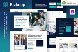 Preview: Bizkeep - Bookkeeping & Accounting Service Elementor Template Kit