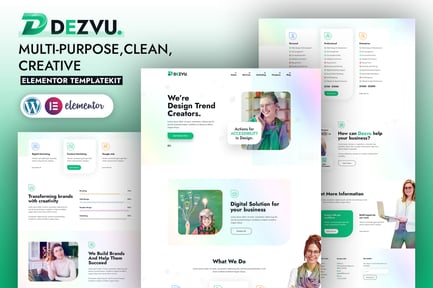 Preview: DezVu – Creative Agency Elementor Template Kit