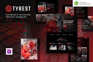 Preview: Tyrest – Car Tire & Wheel Service Elementor Template Kit