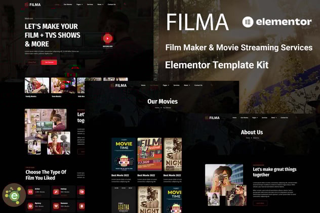 Filmic - Movie Studio & Film Maker WordPress Theme, WP Themes ft. film ...